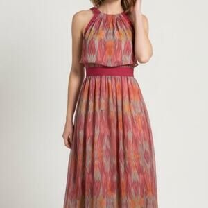 Antonio Melani Ikat Halter Midi Dress - Size 10